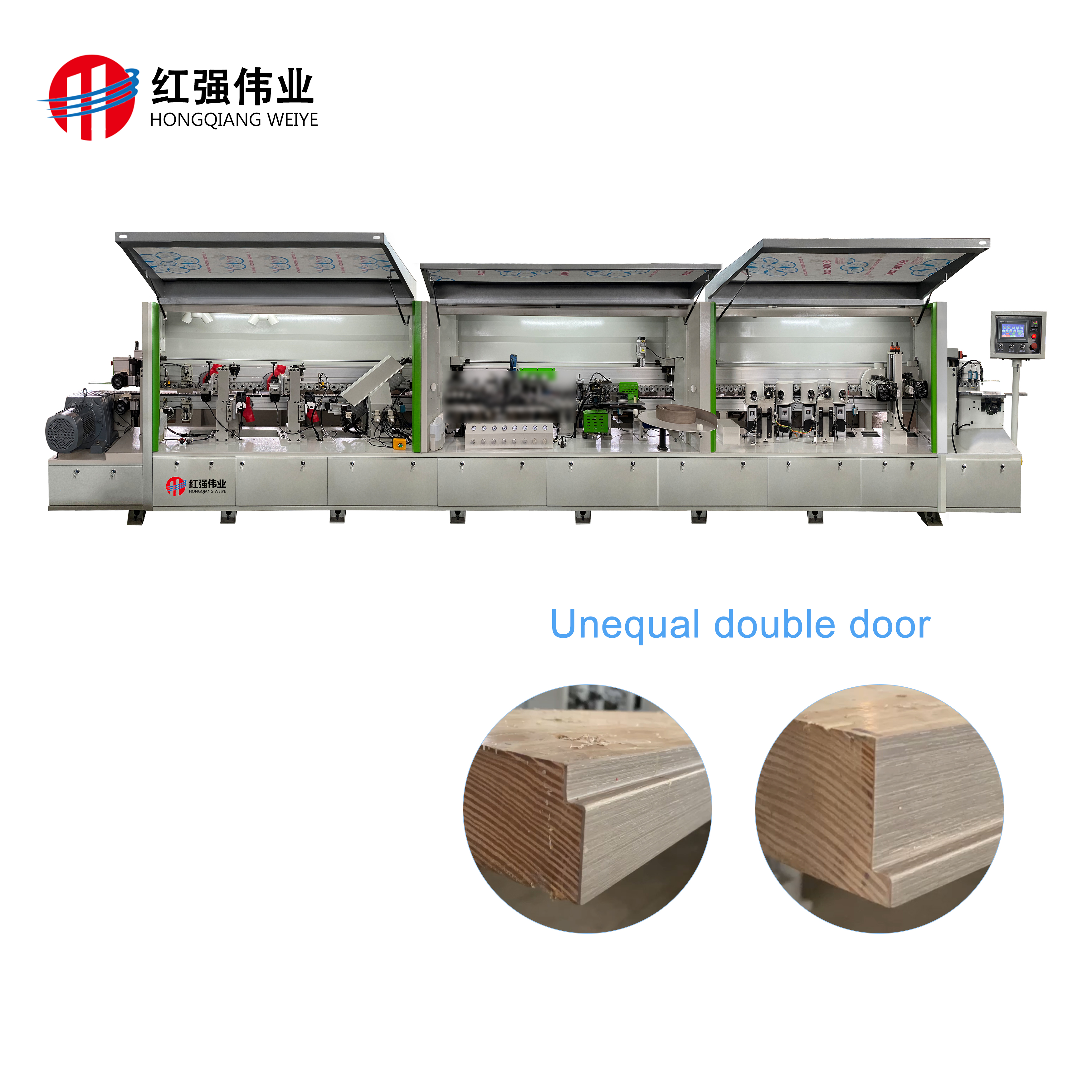 L straight line + special-shaped edge banding machine